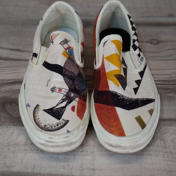 Vans MOMA Slip On Shoes Vasily Kandinsky Mens 8.5 Museum Of Modern Art - Picture 1 of 7